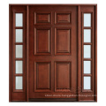 Golden Oak Non-toxic Electrophoretic Wooden Grain non-cracking exterior solid wood door for residential bedroom